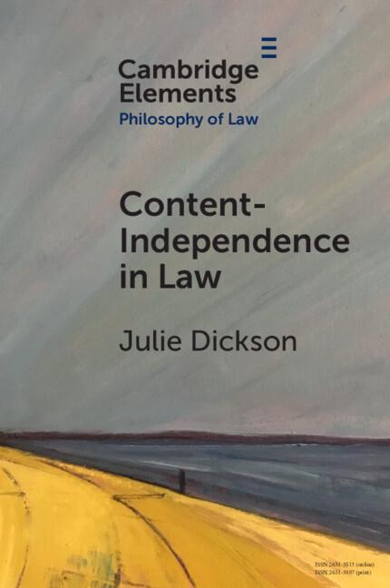 Cover: 9781009009751 | Content-Independence in Law | Julie Dickson | Taschenbuch | Englisch