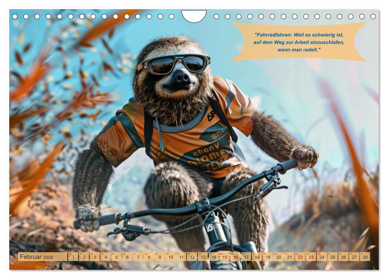 Bild: 9783457154311 | Der tierisch lustige Fahrradkalender (Wandkalender 2025 DIN A4...