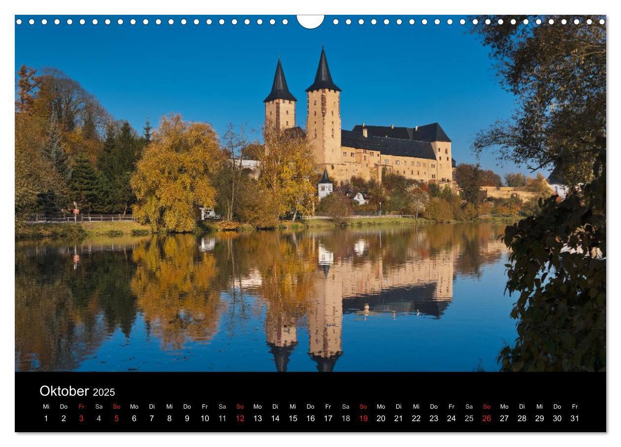 Bild: 9783435829675 | Sächsische Burgen und Schlösser (Wandkalender 2025 DIN A3 quer),...