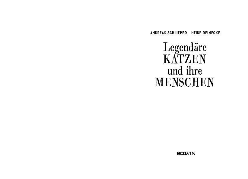 Bild: 9783711001825 | Legendäre Katzen und ihre Menschen | Heike Reinecke (u. a.) | Buch