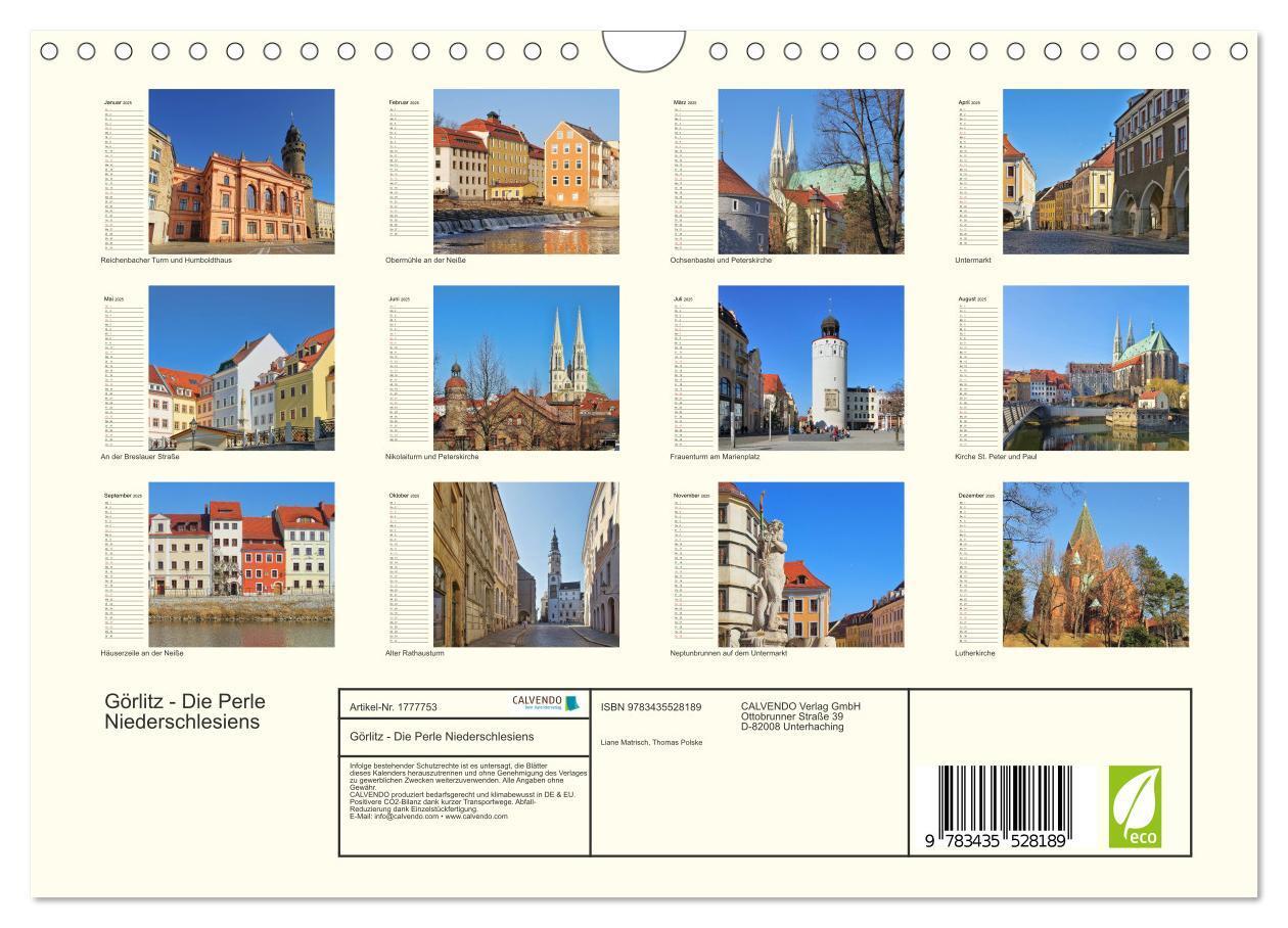 Bild: 9783435528189 | Görlitz - Die Perle Niederschlesiens (Wandkalender 2025 DIN A4...