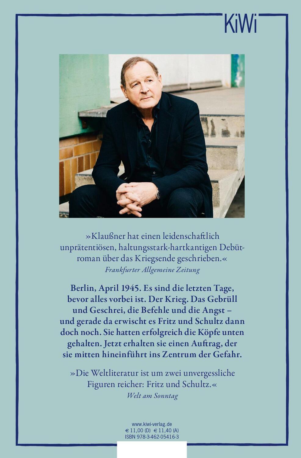 Rückseite: 9783462054163 | Vor dem Anfang | Burghart Klaußner | Taschenbuch | 176 S. | Deutsch