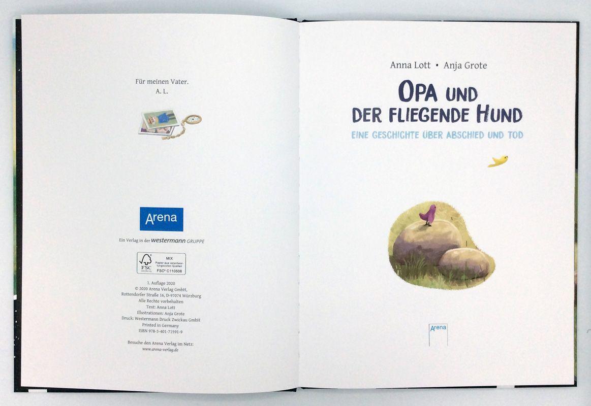 Bild: 9783401715919 | Opa und der fliegende Hund | Ein Bilderbuch über Abschied und Tod