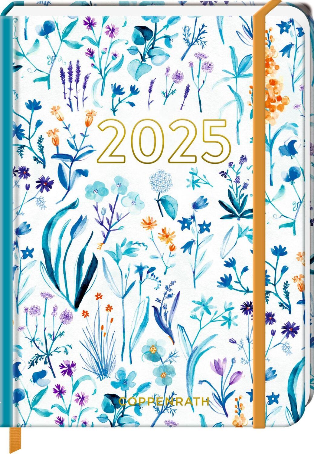 Cover: 4050003955360 | Kleiner Wochenkalender - Mein Jahr 2025 - Blumen weiß | Kalender