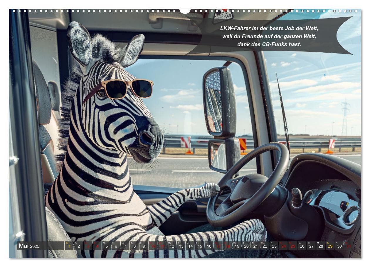 Bild: 9783457183250 | Tierisch lustige LKW-Fahrer (Wandkalender 2025 DIN A2 quer),...