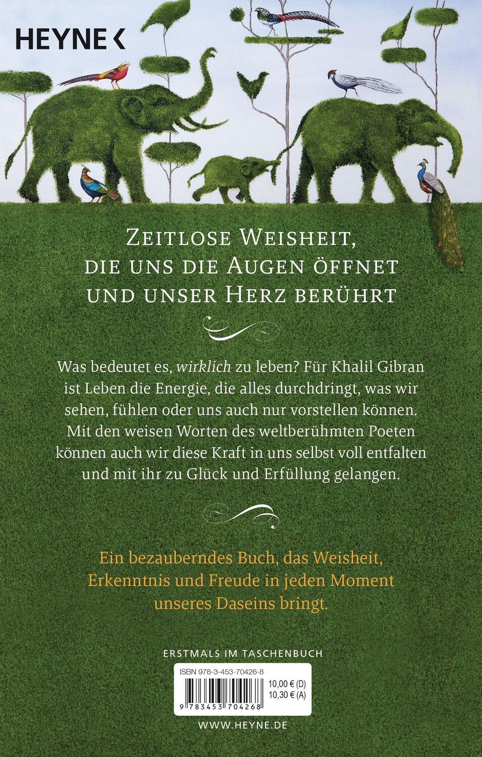 Bild: 9783453704268 | Khalil Gibrans kleines Buch vom guten Leben | Khalil Gibran | Buch