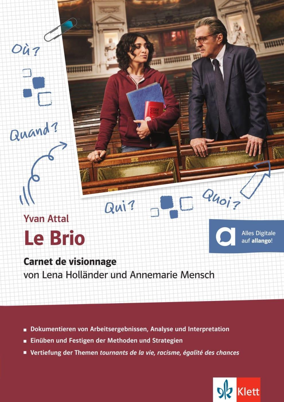 Cover: 9783125984639 | Le Brio. Filmtagebuch für Schülerinnen und Schüler | Taschenbuch