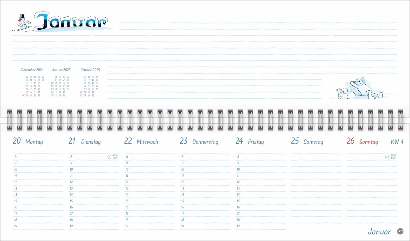 Bild: 9783756406548 | Helme Heine: Wochenquerplaner 2025 | Helme Heine | Kalender | 112 S.