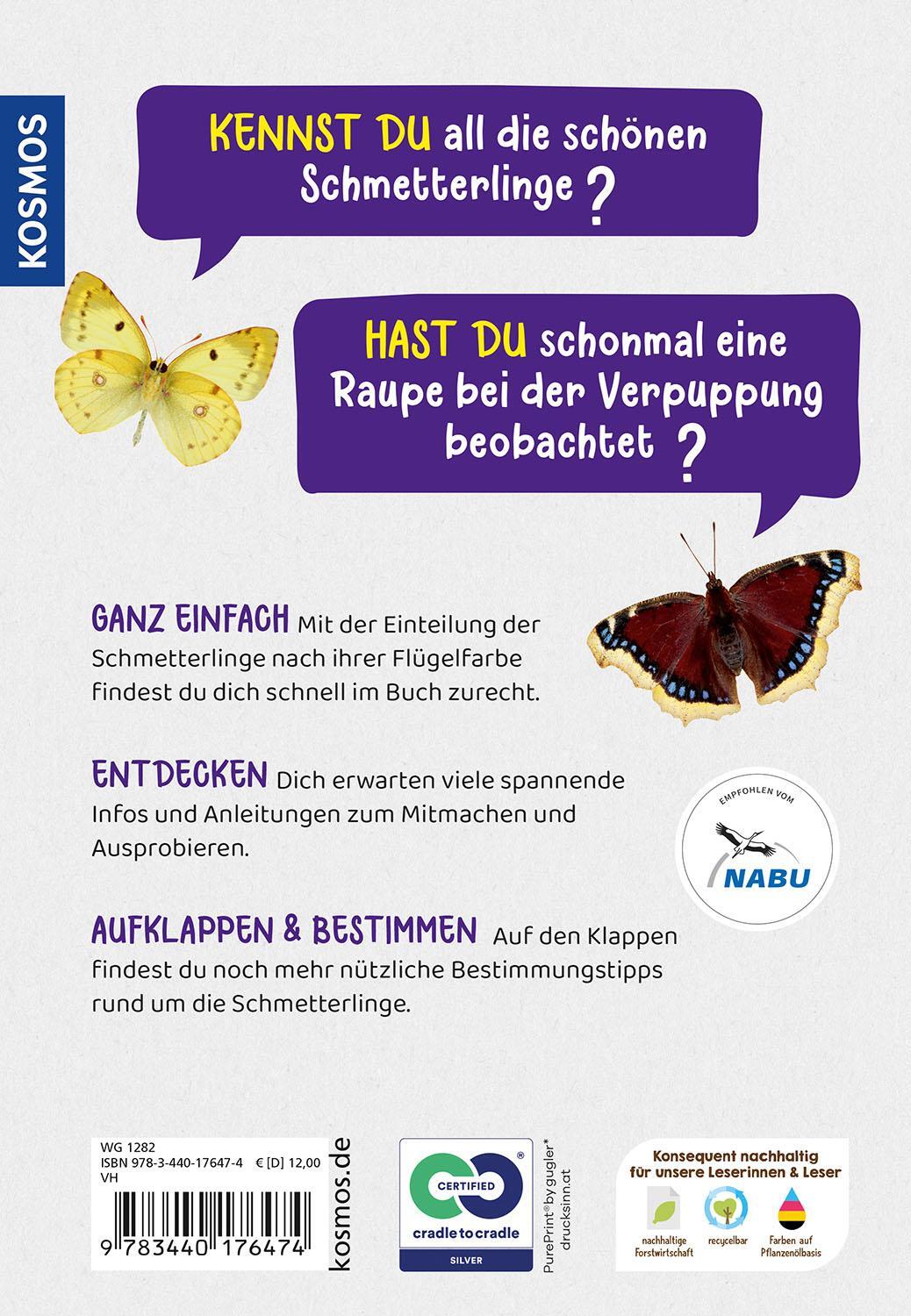 Rückseite: 9783440176474 | Welcher Schmetterling ist das? Kindernaturführer | 85 heimische Arten