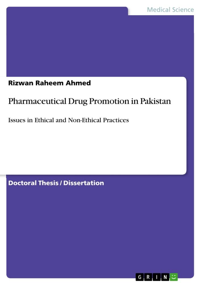 Cover: 9783656702092 | Pharmaceutical Drug Promotion in Pakistan | Rizwan Raheem Ahmed | Buch