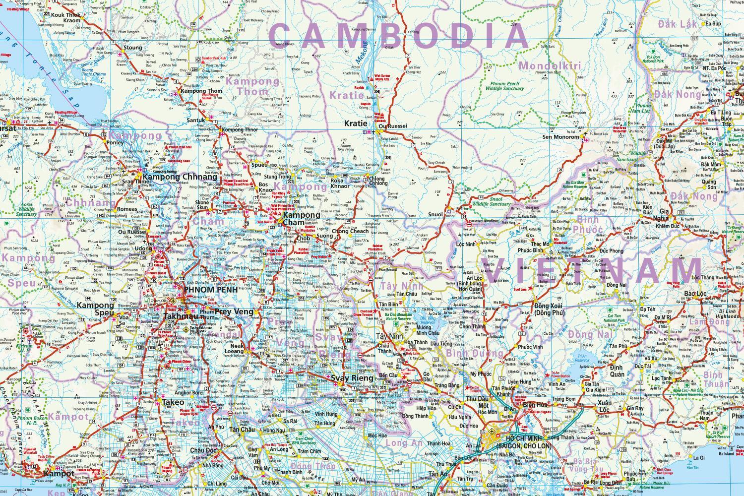 Bild: 9783831774500 | Reise Know-How Landkarte Vietnam, Laos, Kambodscha (1:1.200.000)