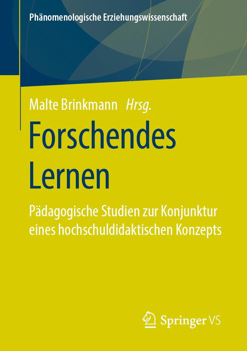 Cover: 9783658281724 | Forschendes Lernen | Malte Brinkmann | Taschenbuch | viii | Deutsch