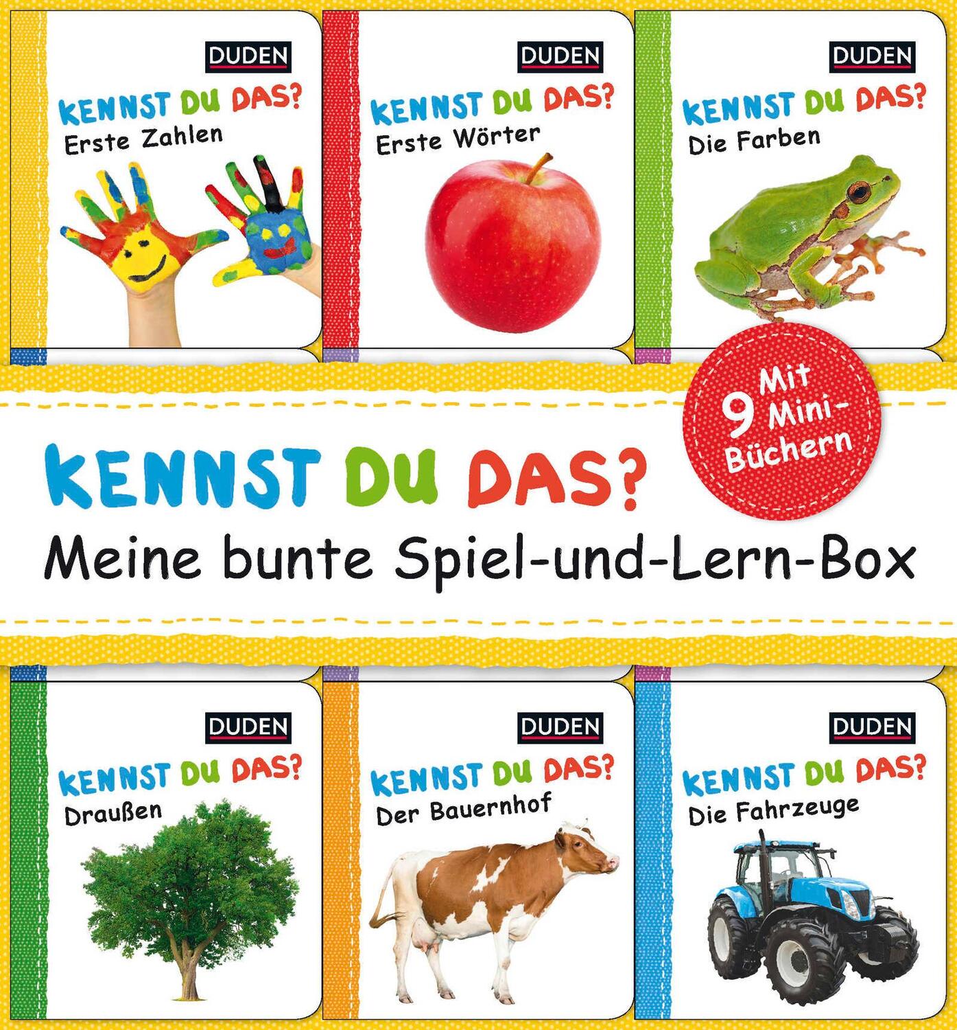 Cover: 9783737334112 | Duden 12+: Kennst du das? Meine bunte Spiel-und-Lern-Box | Buch | 2019