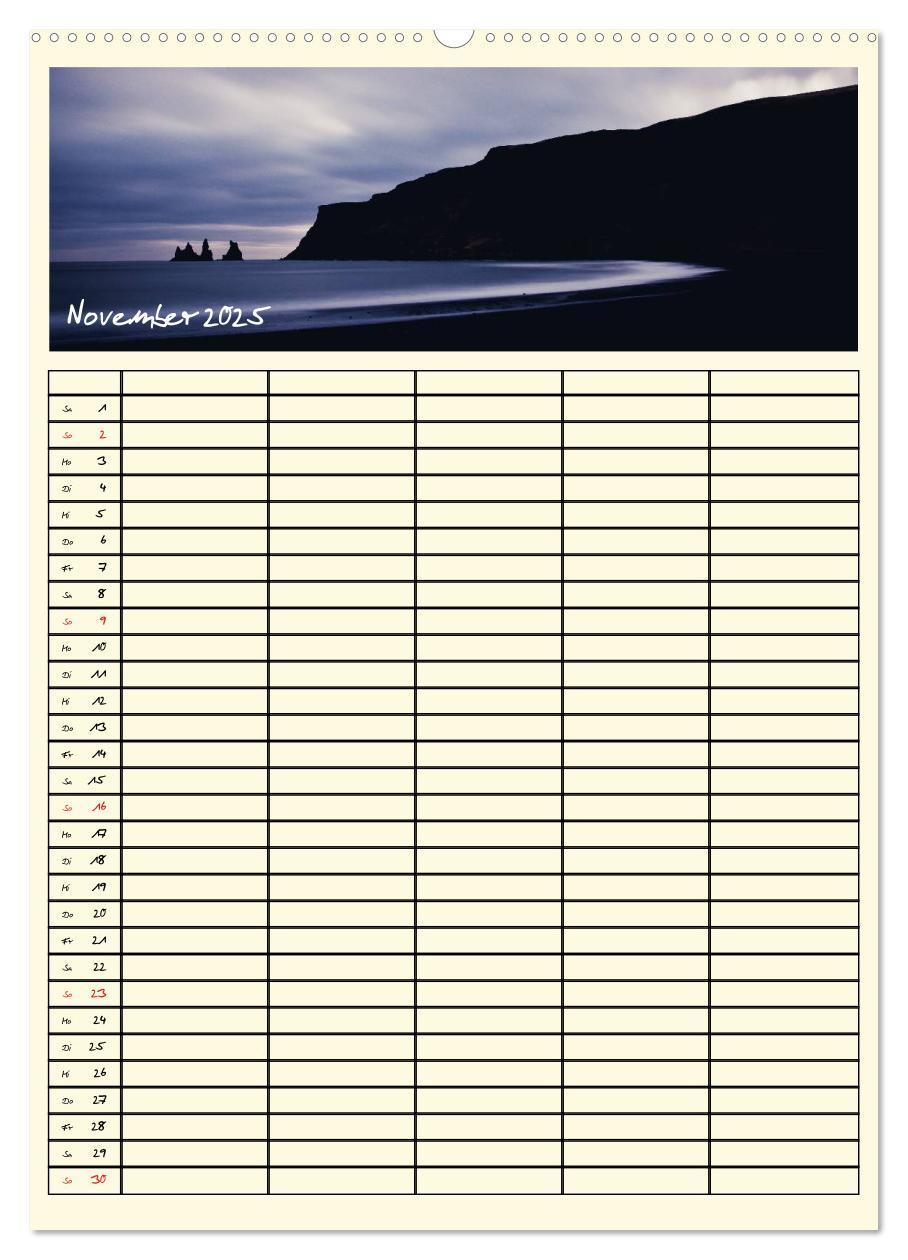 Bild: 9783457038345 | Urlaubsparadiese - Familienplaner (Wandkalender 2025 DIN A2 hoch),...