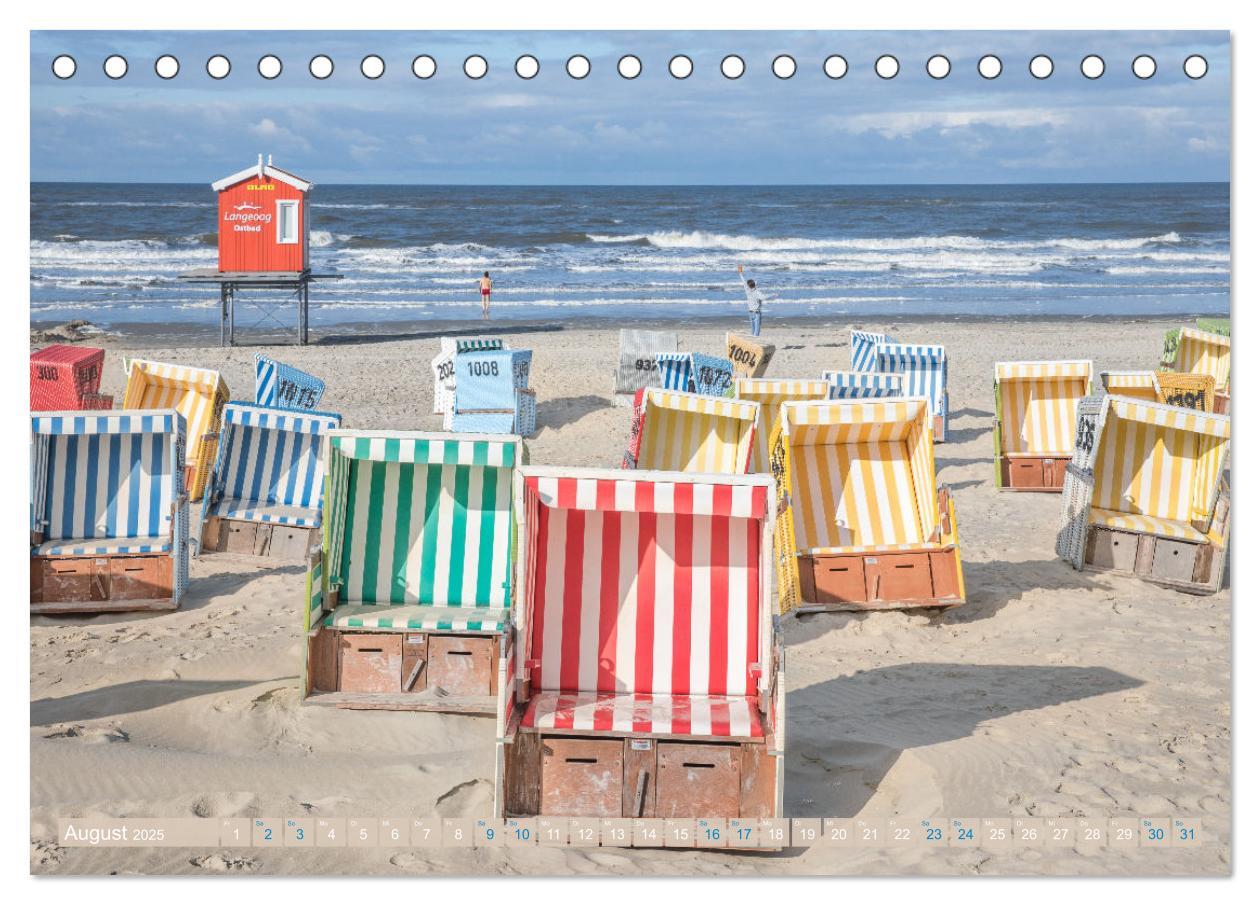 Bild: 9783435072835 | Am Strand von Langeoog (Tischkalender 2025 DIN A5 quer), CALVENDO...