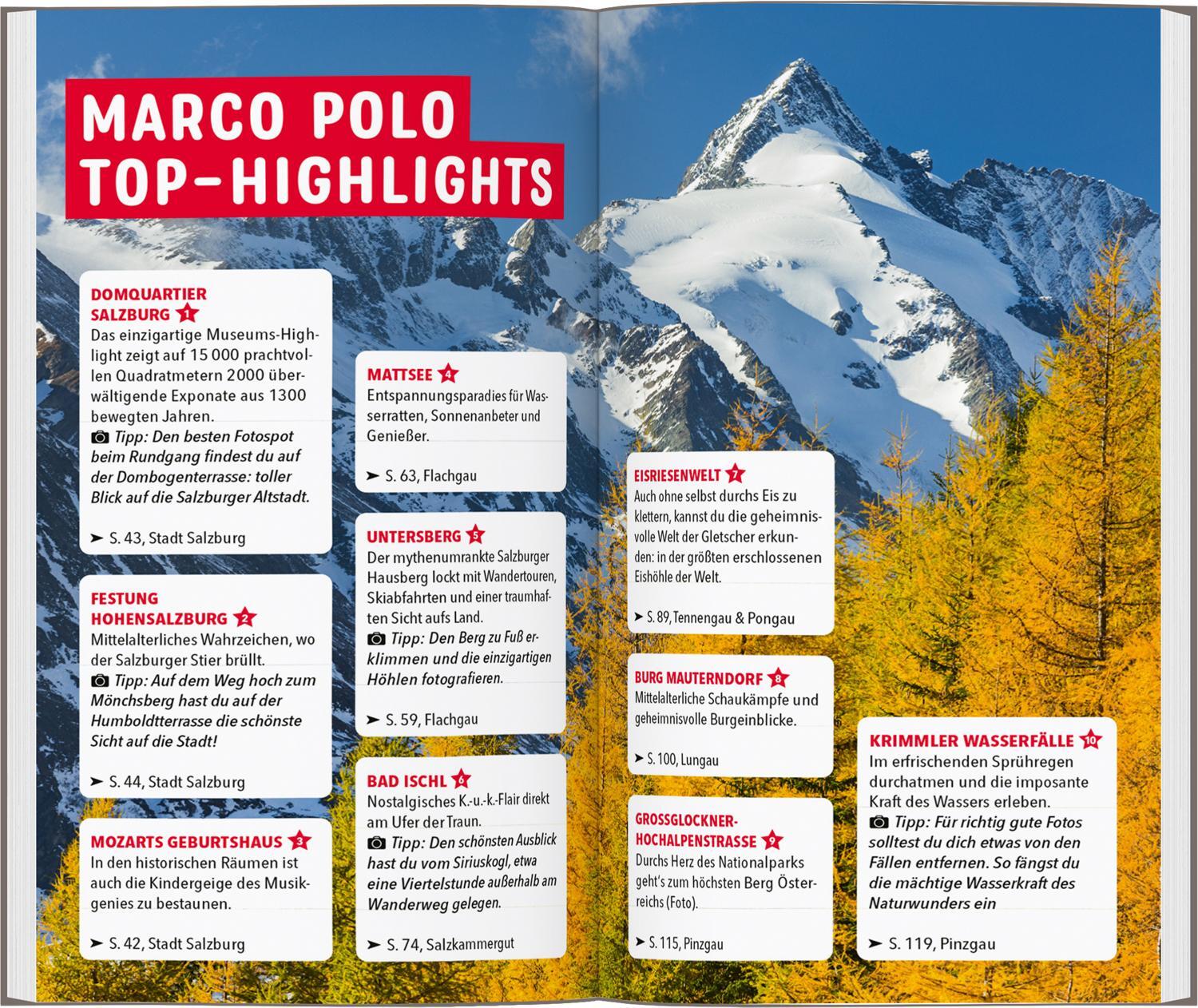 Bild: 9783829735940 | MARCO POLO Reiseführer Salzburg, Salzkammergut, Salzburger Land | Buch