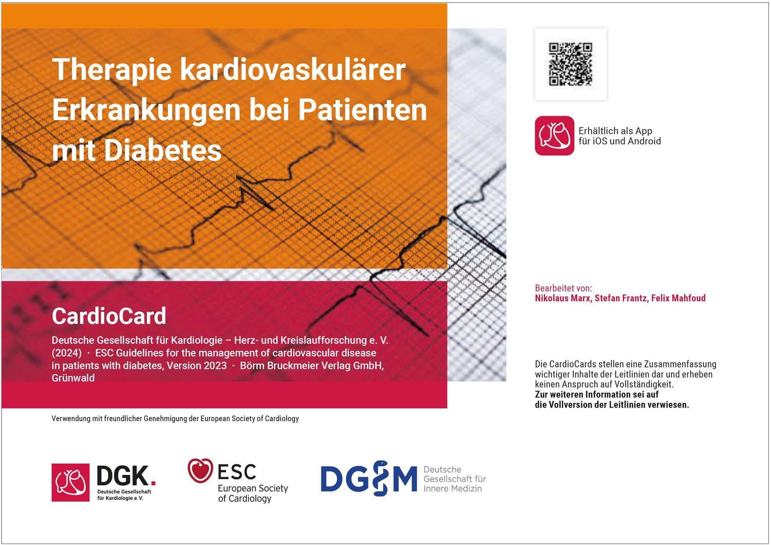 Cover: 9783898626774 | Therapie kardiovaskulärer Erkrankungen bei Patienten mit Diabetes