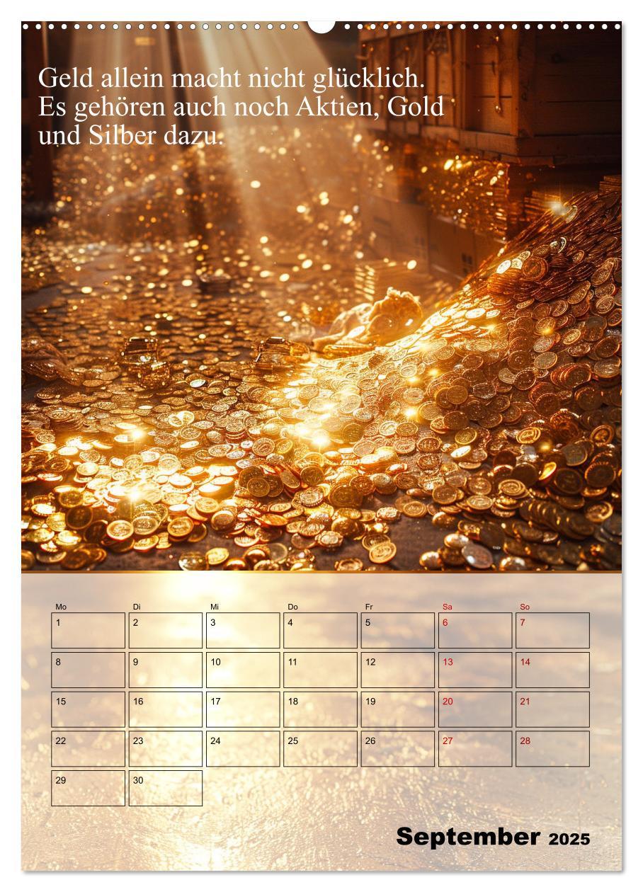 Bild: 9783435832552 | Der Geld-Anlock-Kalender (Wandkalender 2025 DIN A2 hoch), CALVENDO...