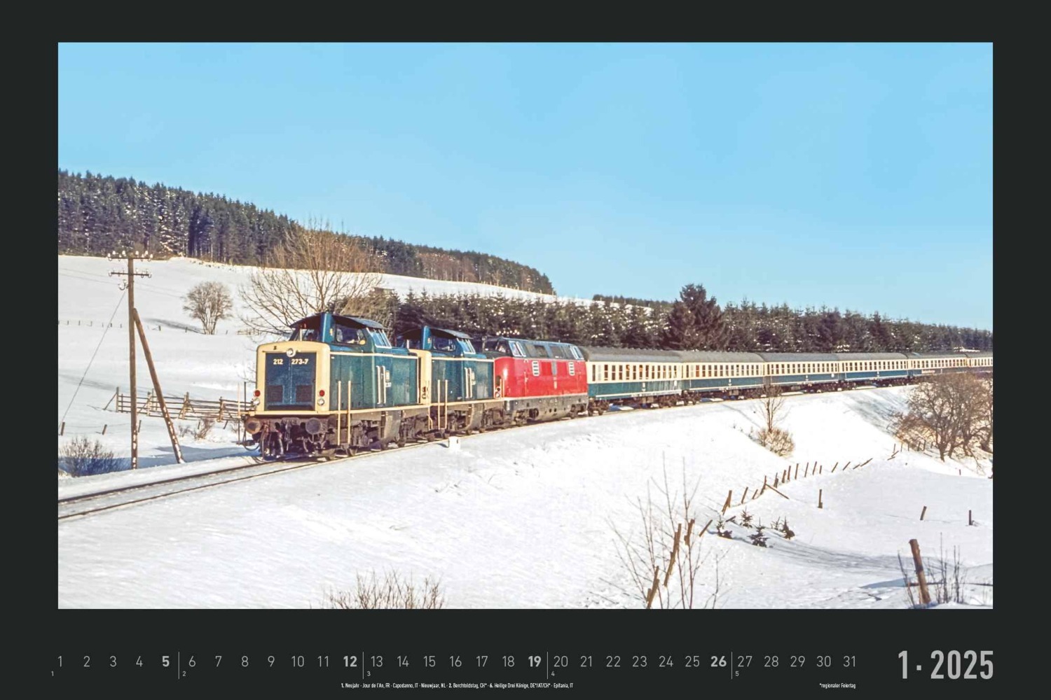 Bild: 4251732342203 | Alpha Edition - Eisenbahn-Nostalgie 2025 Bildkalender, 49,5x33cm,...