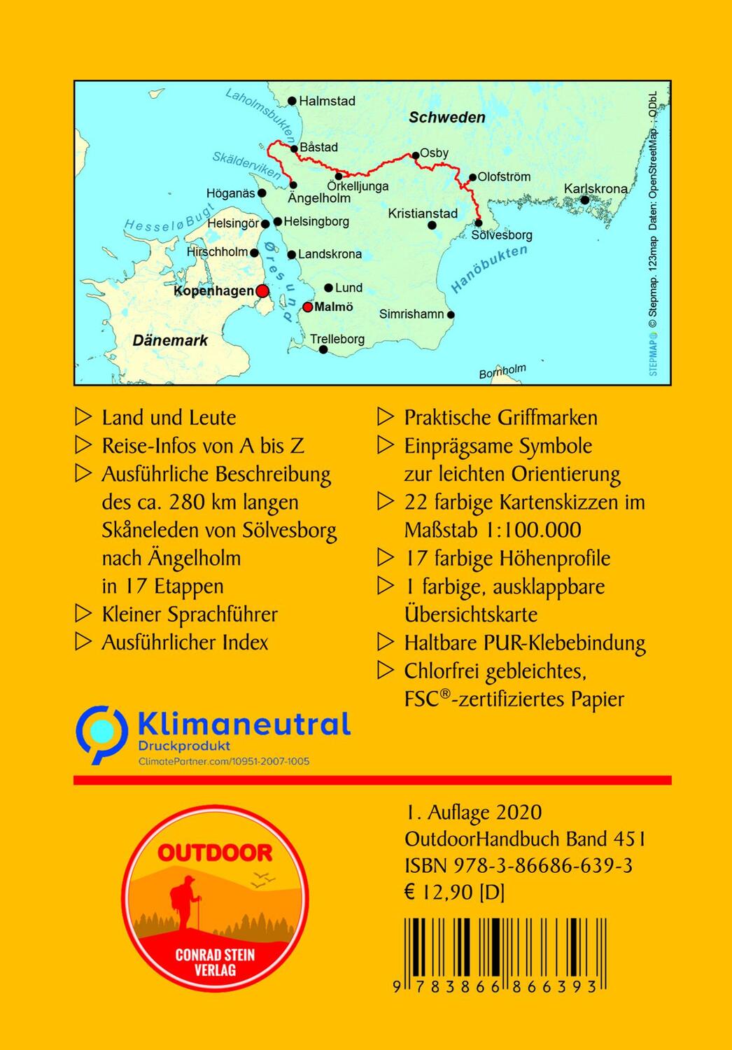 Rückseite: 9783866866393 | Schweden: Skaneleden | Kust til Kust (SL1) | Elyas Hakemi | Buch