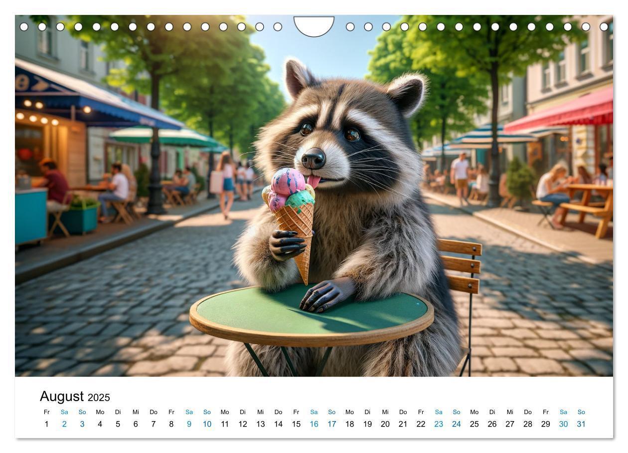 Bild: 9783383775345 | Lustige Waschbären (Wandkalender 2025 DIN A4 quer), CALVENDO...