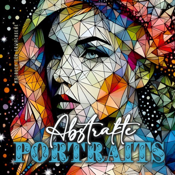 Cover: 9783759858634 | Abstrakte Portraits Malbuch für Erwachsene | Publishing (u. a.) | Buch