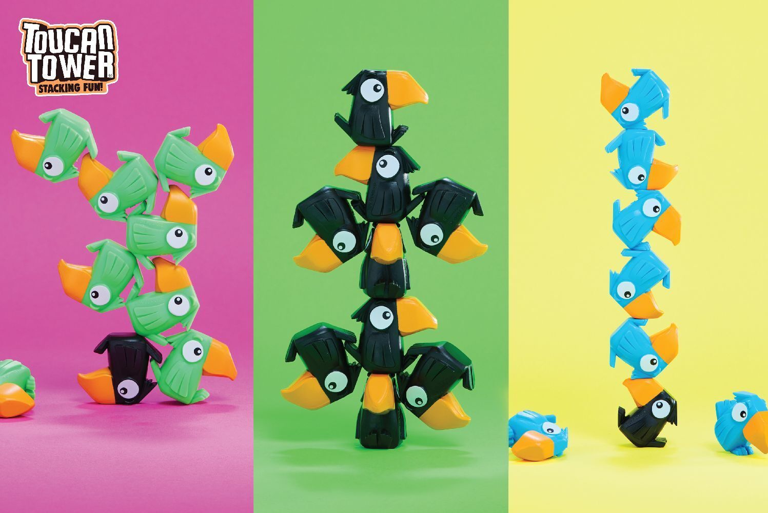 Bild: 8720844017287 | Toucan Tower Stacking Fun | Spiel | In Kartonbox mit Sichtfenster