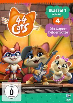 Cover: 4260264436939 | 44 Cats. Staffel.1.4, 1 DVD | Die Superheldenkatze | DVD | DVD | 2021