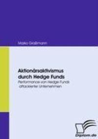 Cover: 9783836671521 | Aktionärsaktivismus durch Hedge Funds | Marko Graßmann | Taschenbuch