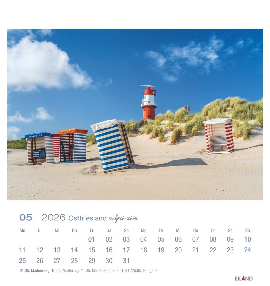 Bild: 9783964024091 | Ostfriesland Postkartenkalender 2026 - einfach schön | Eiland | 13 S.