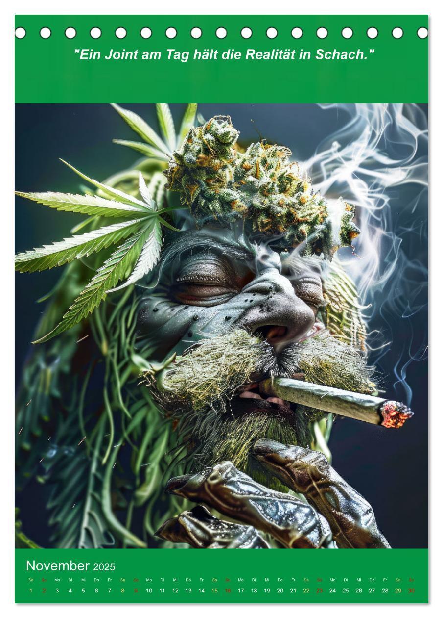 Bild: 9783435697151 | Der humoristische Cannabis Kalender (Tischkalender 2025 DIN A5...