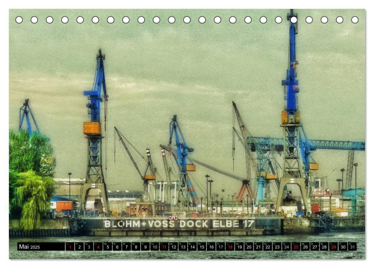 Bild: 9783435688944 | Faszination Hafen - Hamburg (Tischkalender 2025 DIN A5 quer),...