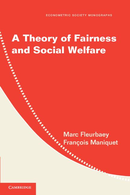 Cover: 9780521715348 | A Theory of Fairness and Social Welfare | Marc Fleurbaey (u. a.)