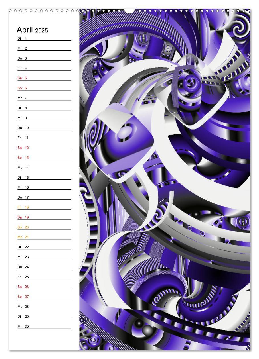 Bild: 9783435935680 | Geometrische Raumeindrücke Planer (Wandkalender 2025 DIN A2 hoch),...