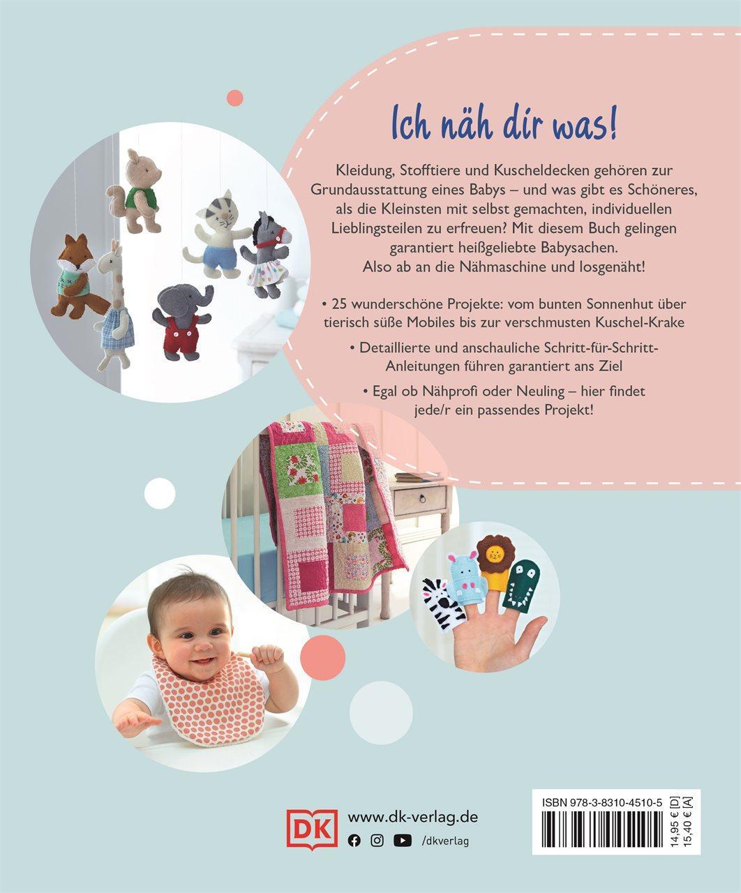 Rückseite: 9783831045105 | Nähideen fürs Baby | Kleidung, Spielsachen und vieles mehr | DK Verlag