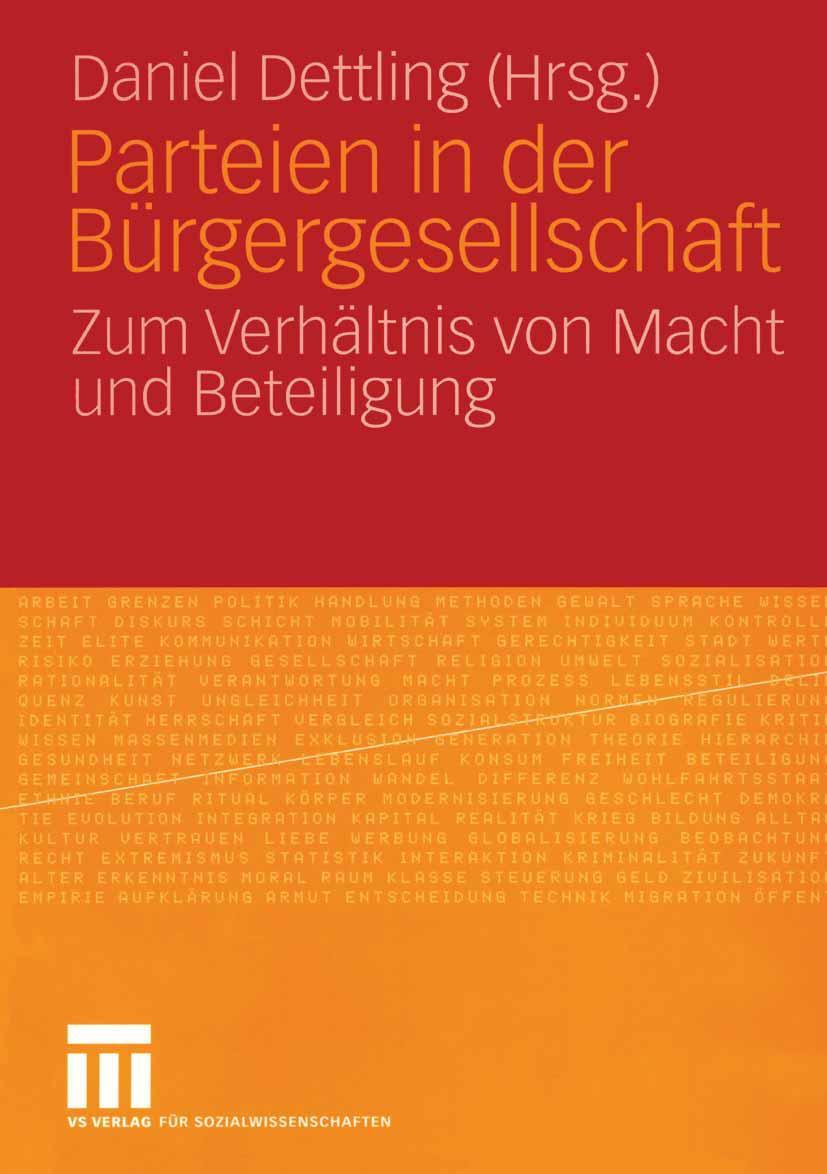 Cover: 9783531145433 | Parteien in der Bürgergesellschaft | Daniel Dettling | Taschenbuch