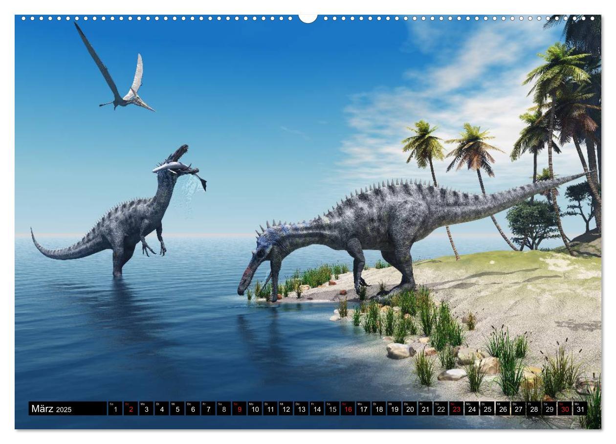 Bild: 9783435567454 | Dinosaurier. Urzeitliche Giganten (Wandkalender 2025 DIN A2 quer),...