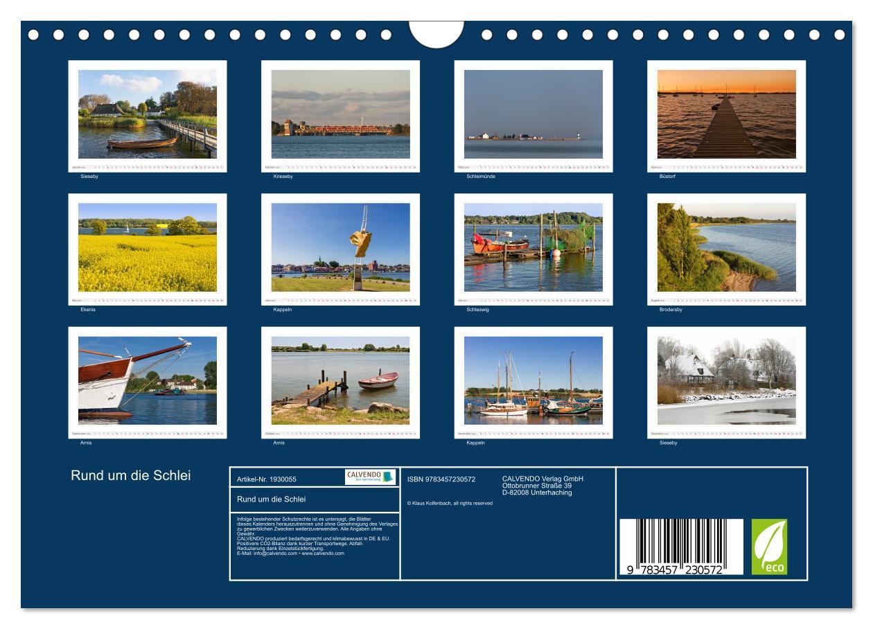 Bild: 9783457230572 | Rund um die Schlei (Wandkalender 2025 DIN A4 quer), CALVENDO...