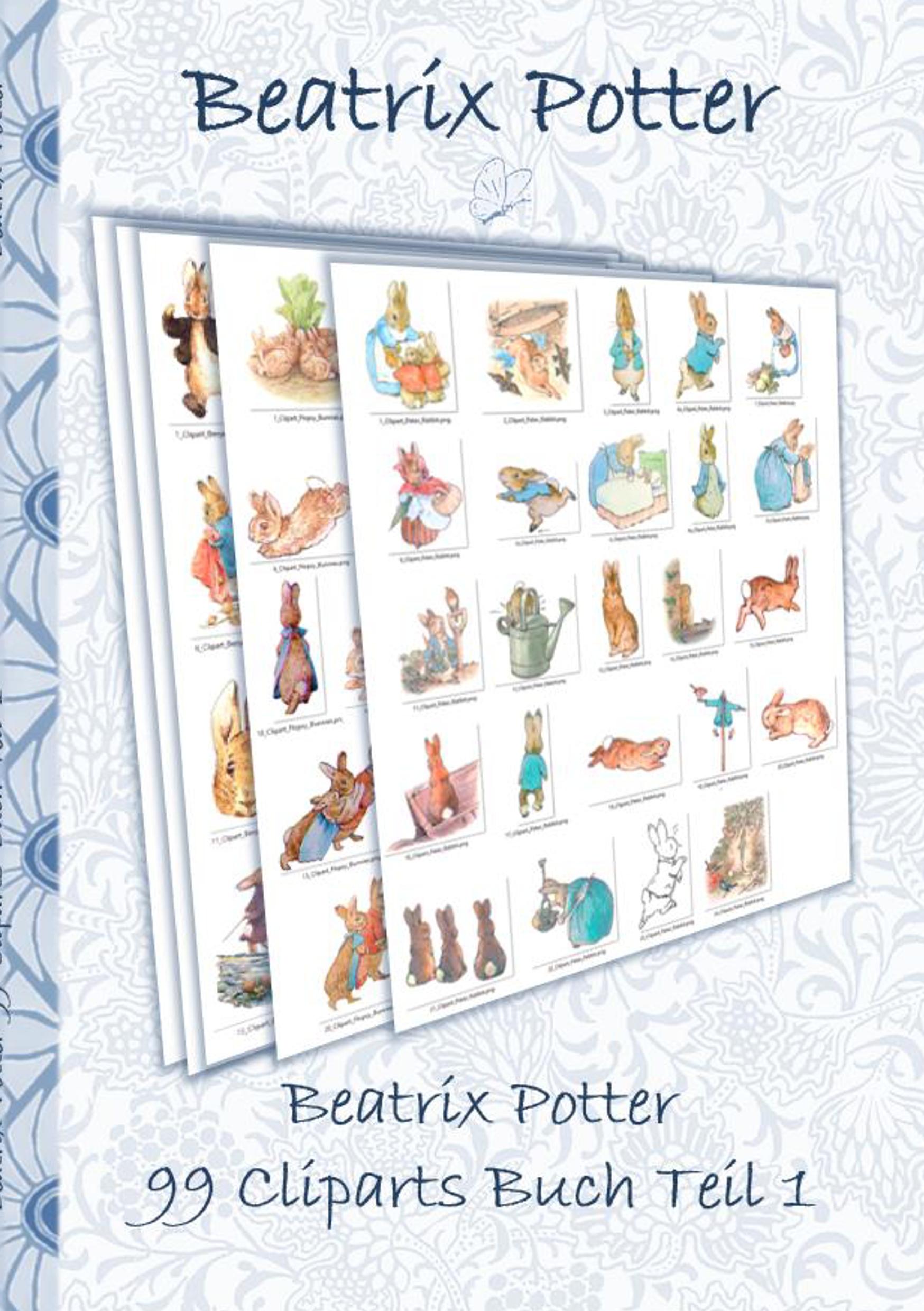 Cover: 9783752842852 | Beatrix Potter 99 Cliparts Buch Teil 1 ( Peter Hase ) | Potter (u. a.)