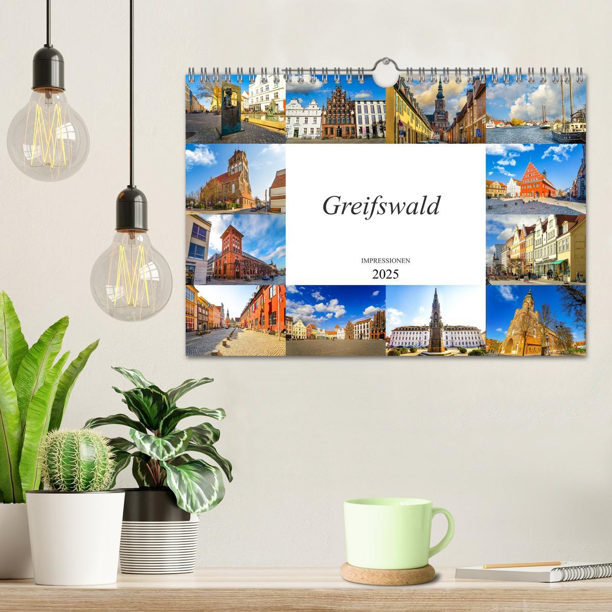 Bild: 9783435241477 | Greifswald Impressionen (Wandkalender 2025 DIN A4 quer), CALVENDO...