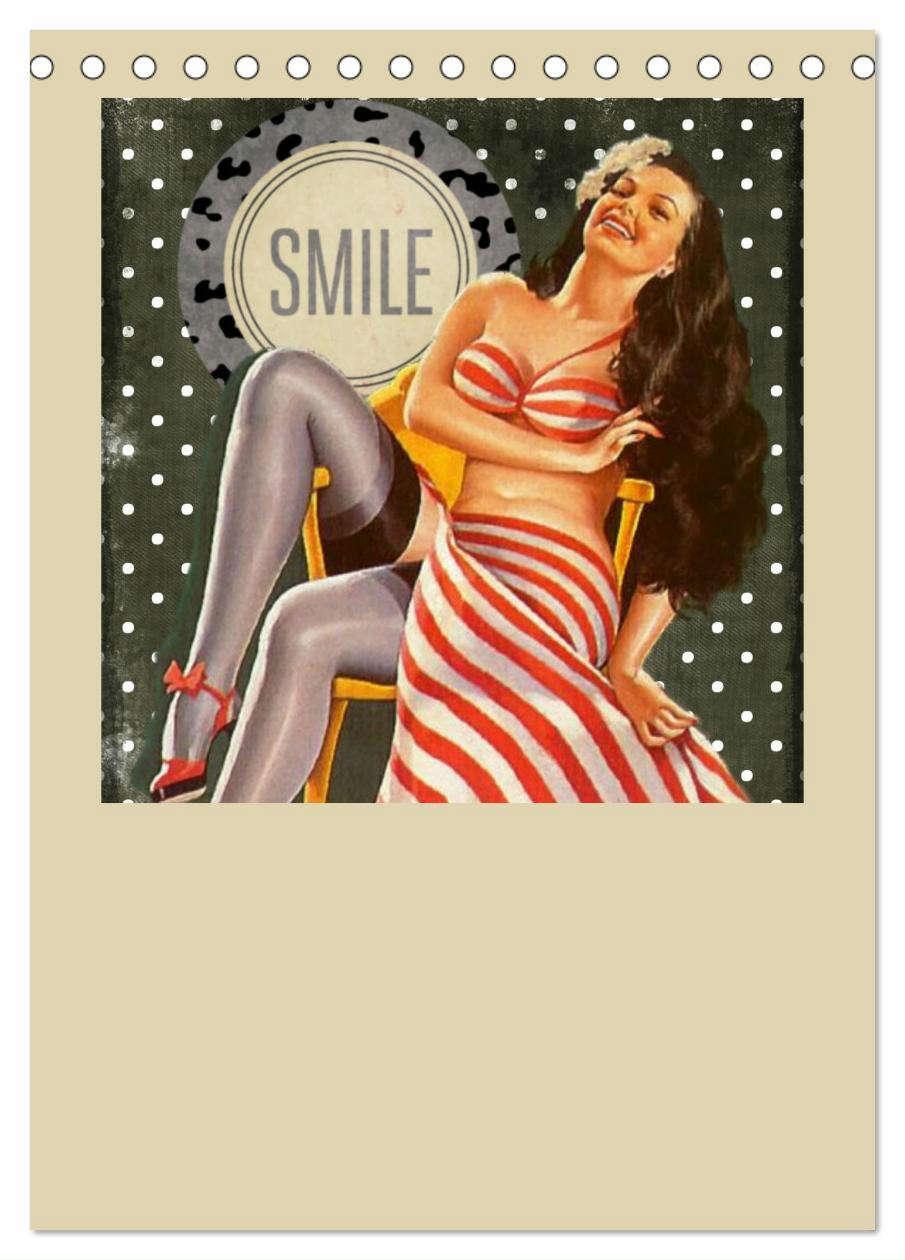 Bild: 9783435908981 | Retro Kult Pin-up-Girls (Tischkalender 2025 DIN A5 hoch), CALVENDO...