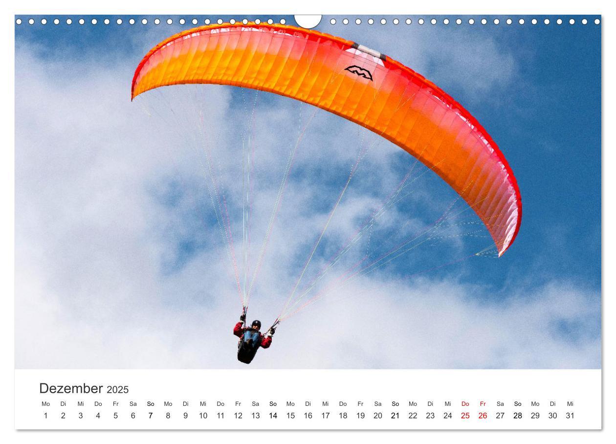 Bild: 9783383958090 | Paragleiten - Der Wunsch vom Fliegen. (Wandkalender 2025 DIN A3...