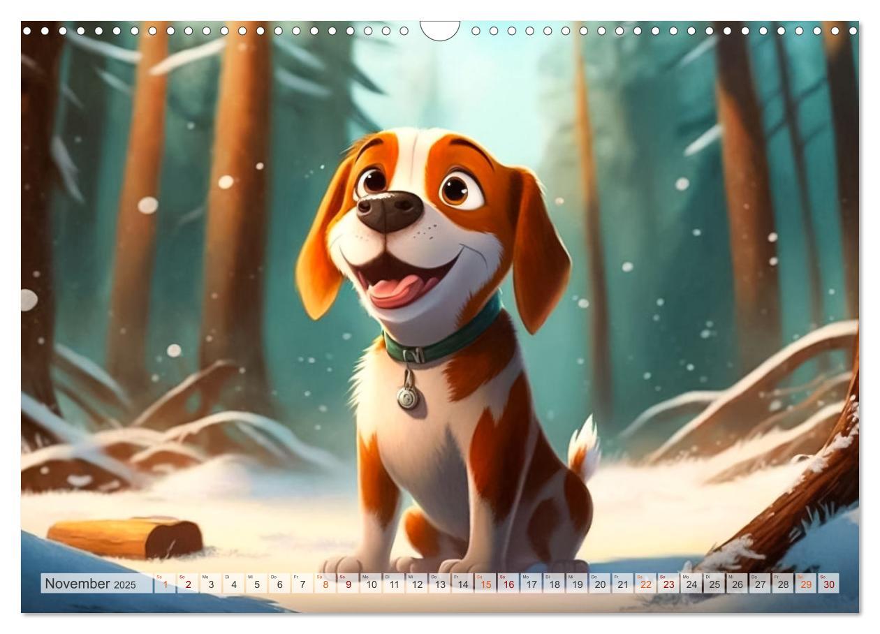 Bild: 9783383911033 | Comic Hunde (Wandkalender 2025 DIN A3 quer), CALVENDO Monatskalender