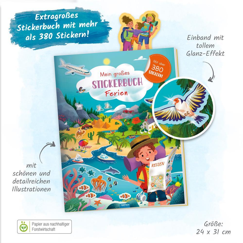 Bild: 9783988021472 | Trötsch Stickerbuch Mein großes Stickerbuch Ferien | KG | Taschenbuch