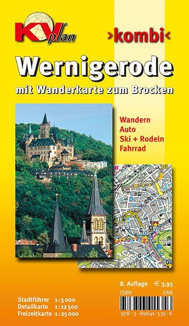 Cover: 9783896415356 | Wernigerode, KVplan, Wanderkarte/Freizeitkarte/Stadtplan, 1:25.000...