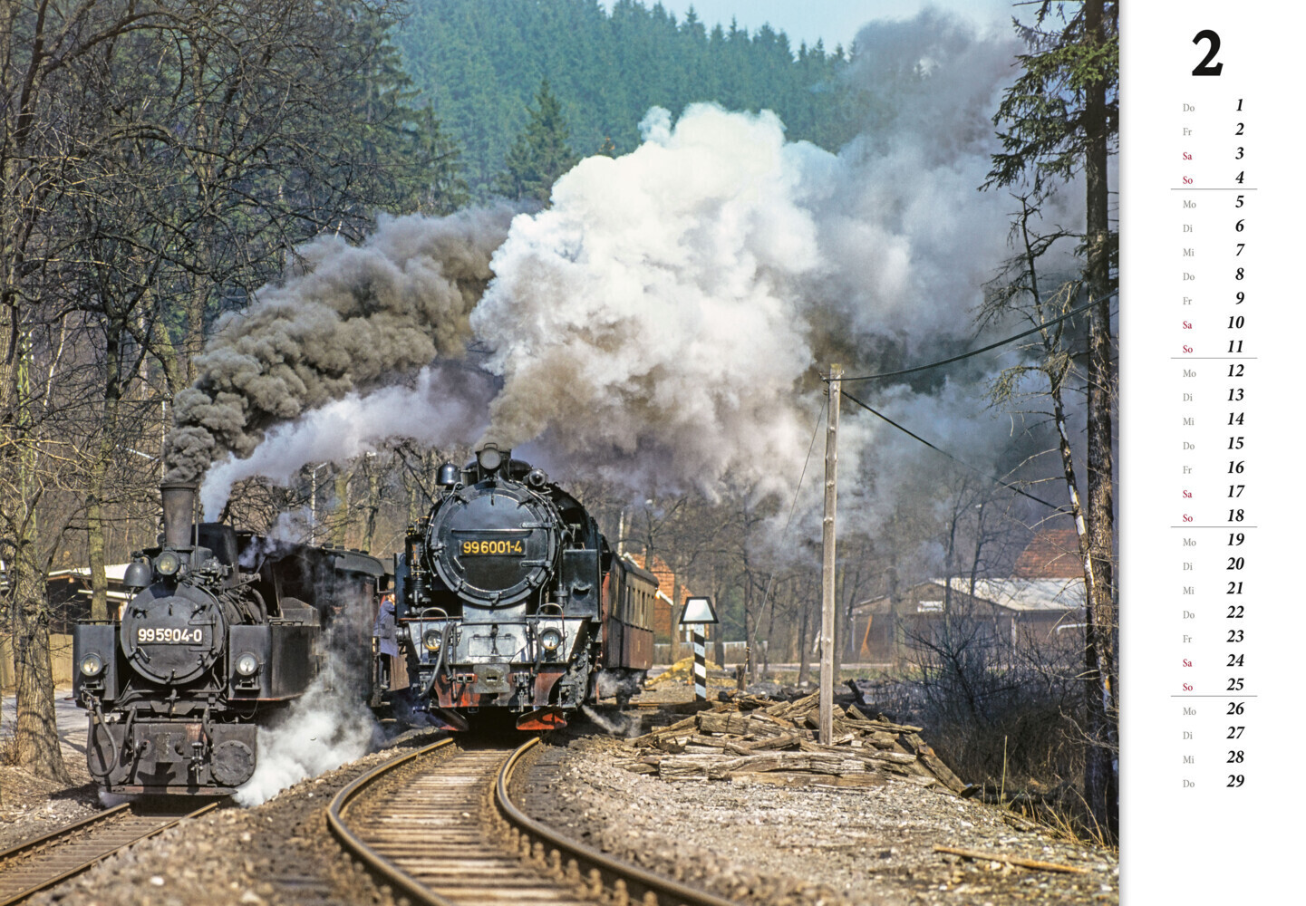 Bild: 9783964536396 | Schmalspurbahnen 2024 | zwischen Ostsee und Erzgebirge | Kalender