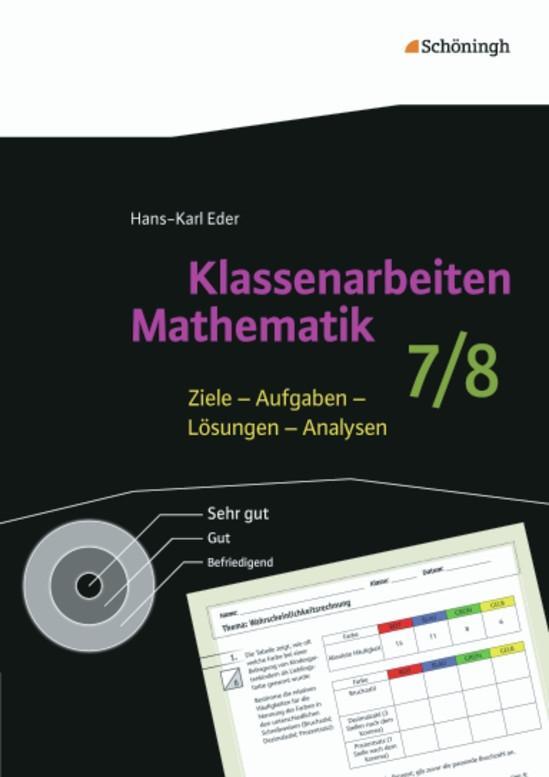 Cover: 9783140370134 | Klassenarbeiten Mathematik | 7./8. Schuljahr | Hans-Karl Eder | Buch