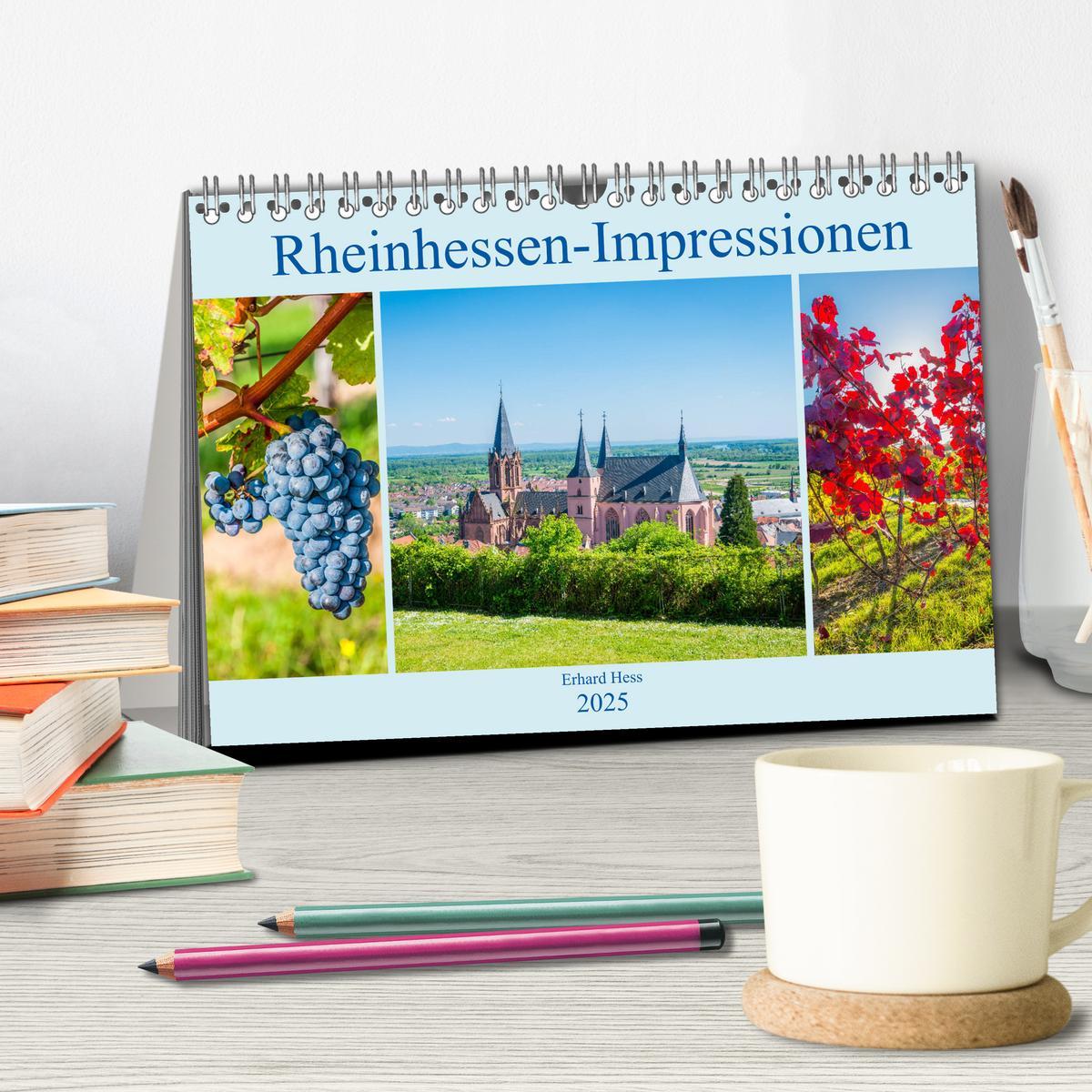 Bild: 9783435388066 | Rheinhessen-Impressionen (Tischkalender 2025 DIN A5 quer), CALVENDO...