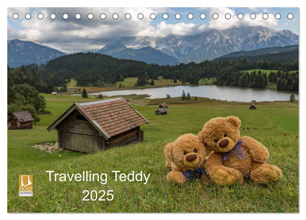 Cover: 9783435502172 | Travelling Teddy 2025 (Tischkalender 2025 DIN A5 quer), CALVENDO...