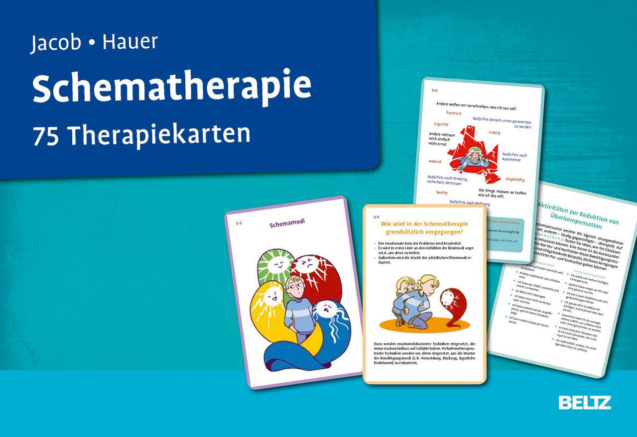 Cover: 9783621284745 | Schematherapie | 75 Therapiekarten | Gitta Jacob (u. a.) | Box | 75 S.